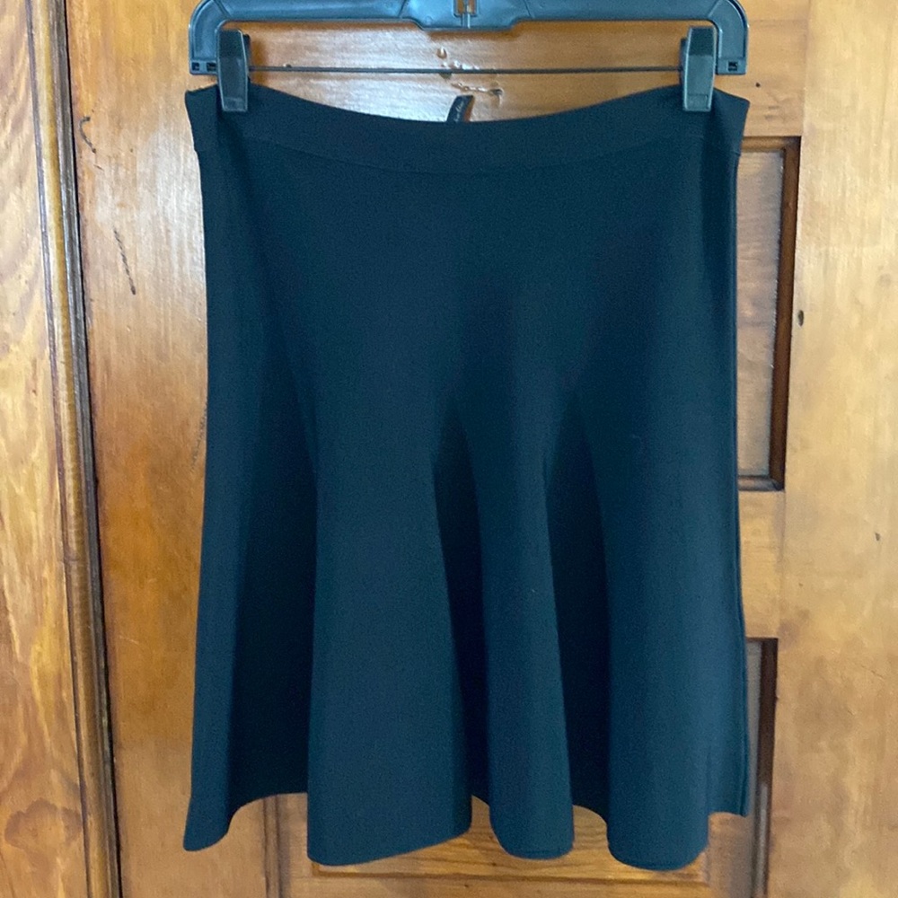 Bcbg flare black skirt barns new
